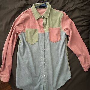 Button up corduroy shirt
